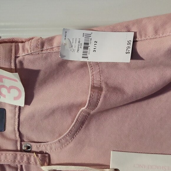 GAP x LoveShackFancy Pink Ruffled Jean Mini Skirt  SZ 12 NWT - Picture 9 of 10